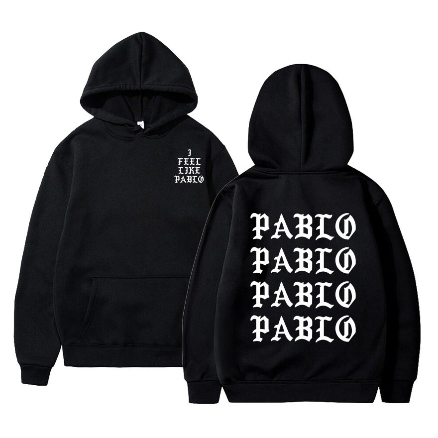 Áo hoodie In Chữ I Feel Like Paul pablo Kanye West Cá Tính Cho Nam
