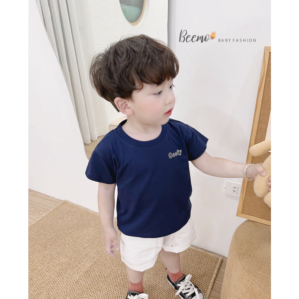 Áo thun bé trai BEEMO 007A áo phông bé trai chất liệu cotton co giãn 4 chiều,hình in Goofy xịn xò cho bé,GOMEE KIDS