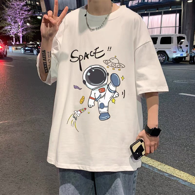 Áo phông thun unisex OVERSIZE NAM,NỮ form rộng tay lỡ chất cotton xịn sò 3 màu TRẮNG,ĐEN,XANH.Phong cách thể thao HQ