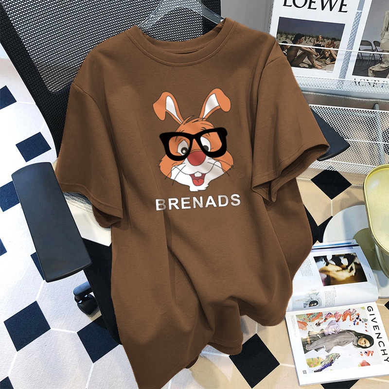 NRVP Áo thun 100% cotton tay ngắn dáng suông in họa tiết trẻ trung thời trang unisex size 5XL