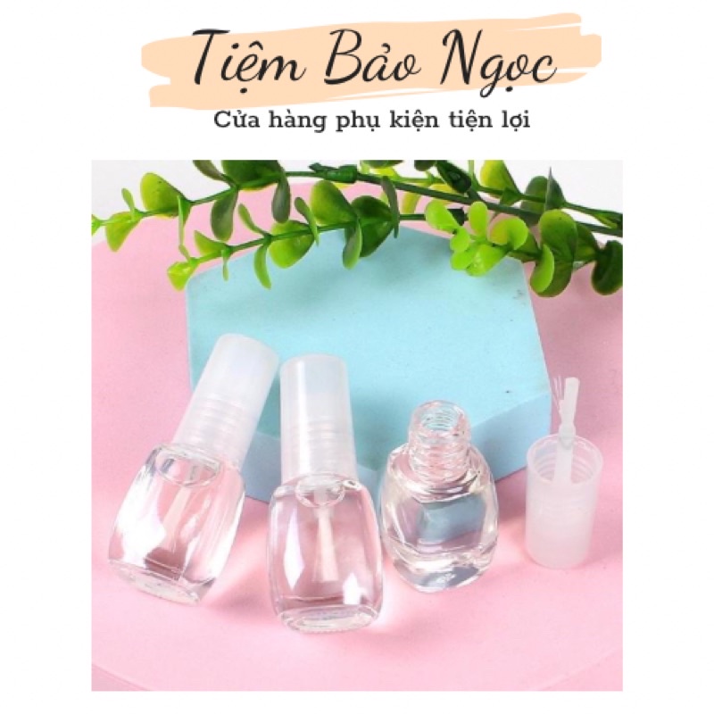 Sơn bóng móng mini trong suốt 5ml