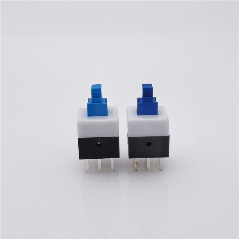 Nút Nhấn Nguồn 6 chân 8x8mm - Giữ trạng thái (2 chế độ), vỉ nút nhấn 6x7mm Dùng cho nút nhấn 6 chân 8x8/8.5x8.5mm
