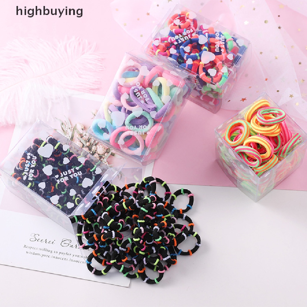 Set 50 Dây Buộc Tóc Co Giãn Dễ Thương Cho Bé Gái Son Môi Modish Modish Trang Điểm Chuyên Nghiệp