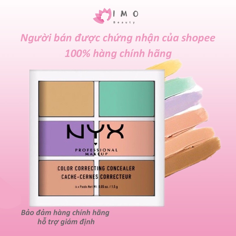 Nyx Professional Makeup Color Correcting Concealer Palette Trang Điểm Mặt Bảng Che Khuyết Điểm
