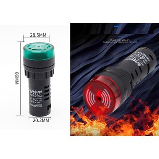 Đèn còi phi 22 AD16-22SM màu đỏ