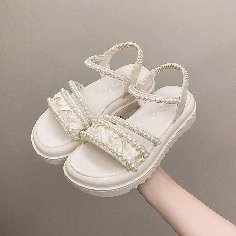Sandal Đế Dày 4.5Cm Phong Cách Roman Thời Trang Mùa Hè Hàng Mới 2023 Dành Cho Bạn Nữ
