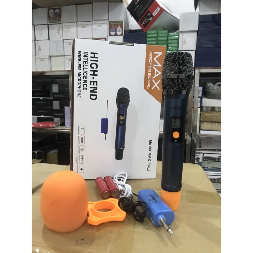 Micro không dây đa năng Max 36, cao cấp pin sạc