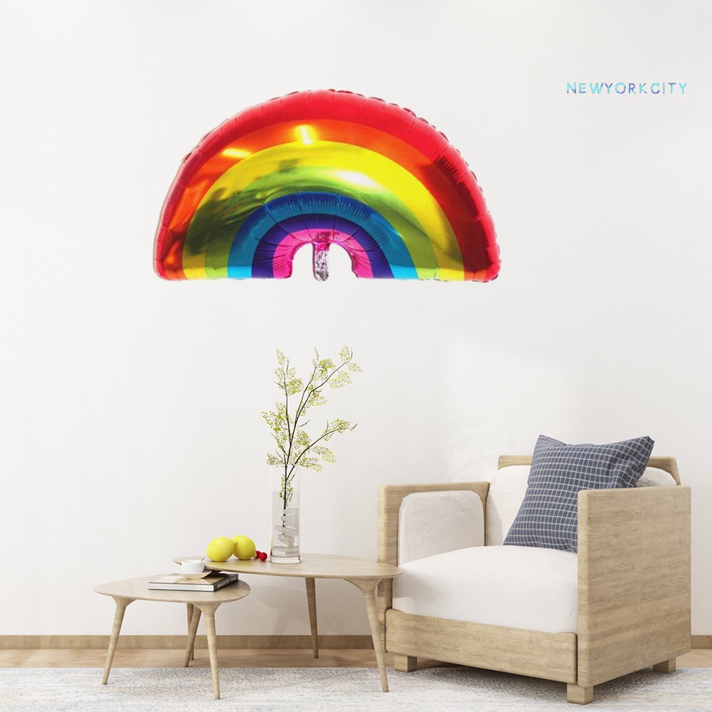 Bong Bóng Nhôm Hình Cầu Vồng NY-Rainbow Helium Dùng Trang Trí Tiệc Sinh Nhật / Nhà Cửa