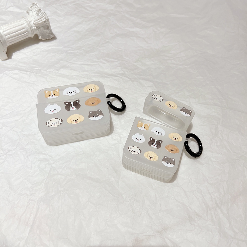 Vỏ Bảo Vệ Hộp Sạc Tai Nghe bluetooth airpods pro2 / Pro / 3 Bằng Silicon Họa Tiết Chú Chó Dễ Thương