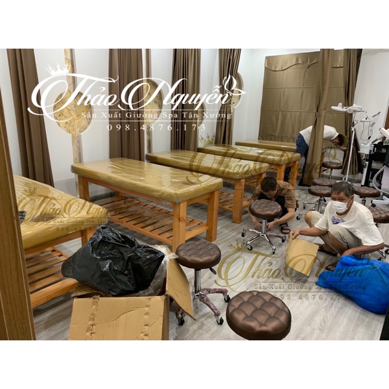 Giường Spa Massage Chân gỗ