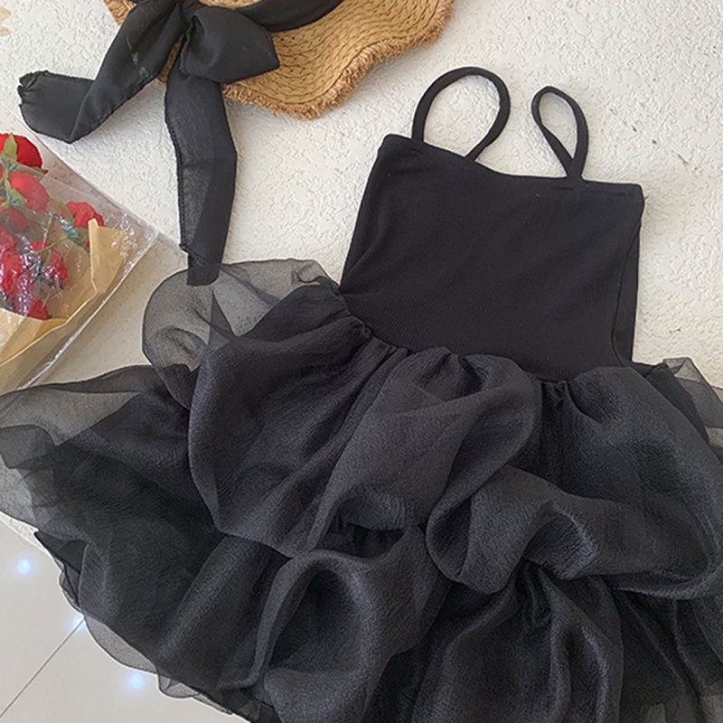 Đầm xòe NNJXD phối vải tuyn thời trang mùa hè công chúa xinh xắn cho bé gái