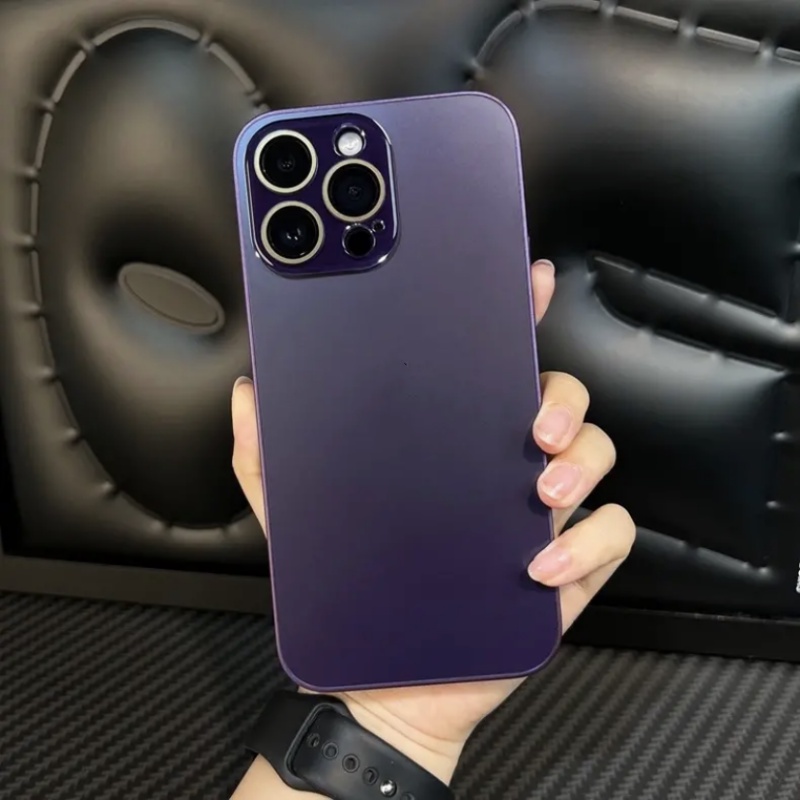 Ốp Điện Thoại Màu Xám Chống Trầy Xước Cho Iphone 14 13 12 11 pro max 3D 14 pro max