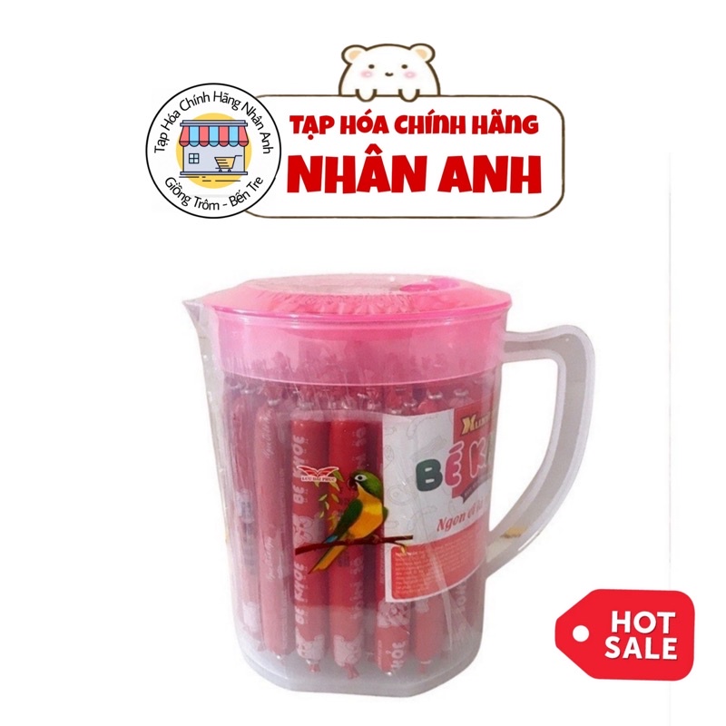 Xúc Xích Ca Phích Nhựa Dinh Dưỡng Tiệt Trùng Bé Khoẻ (50 cây x 18g)