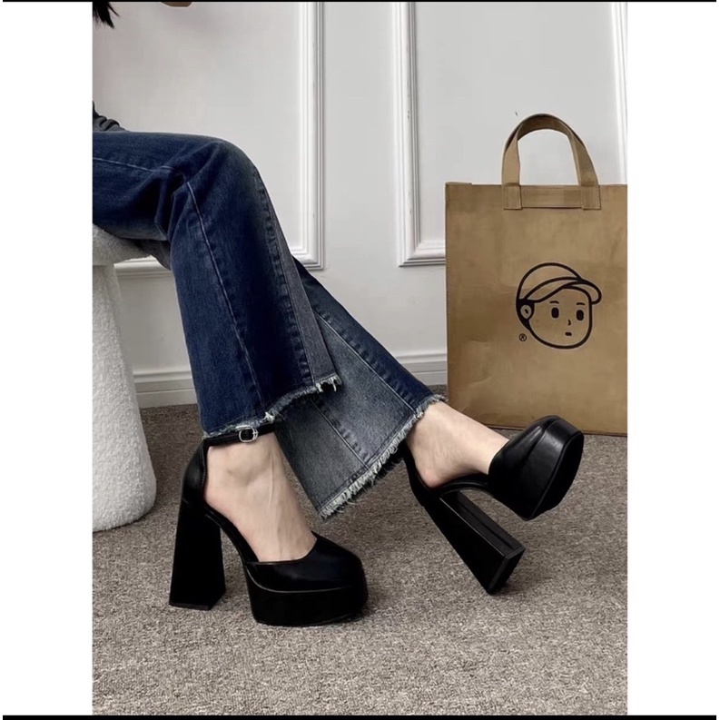 Pass Cao gót Mary Jane -Size 40