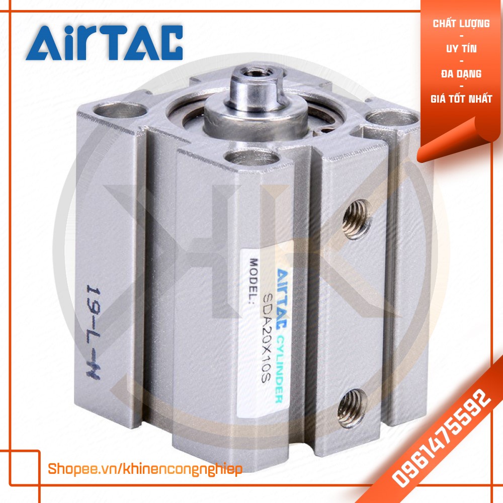 Xi Lanh Khí Nén Compact AirTac SDA20 x 15/20/25/30/35/40/45/50/60