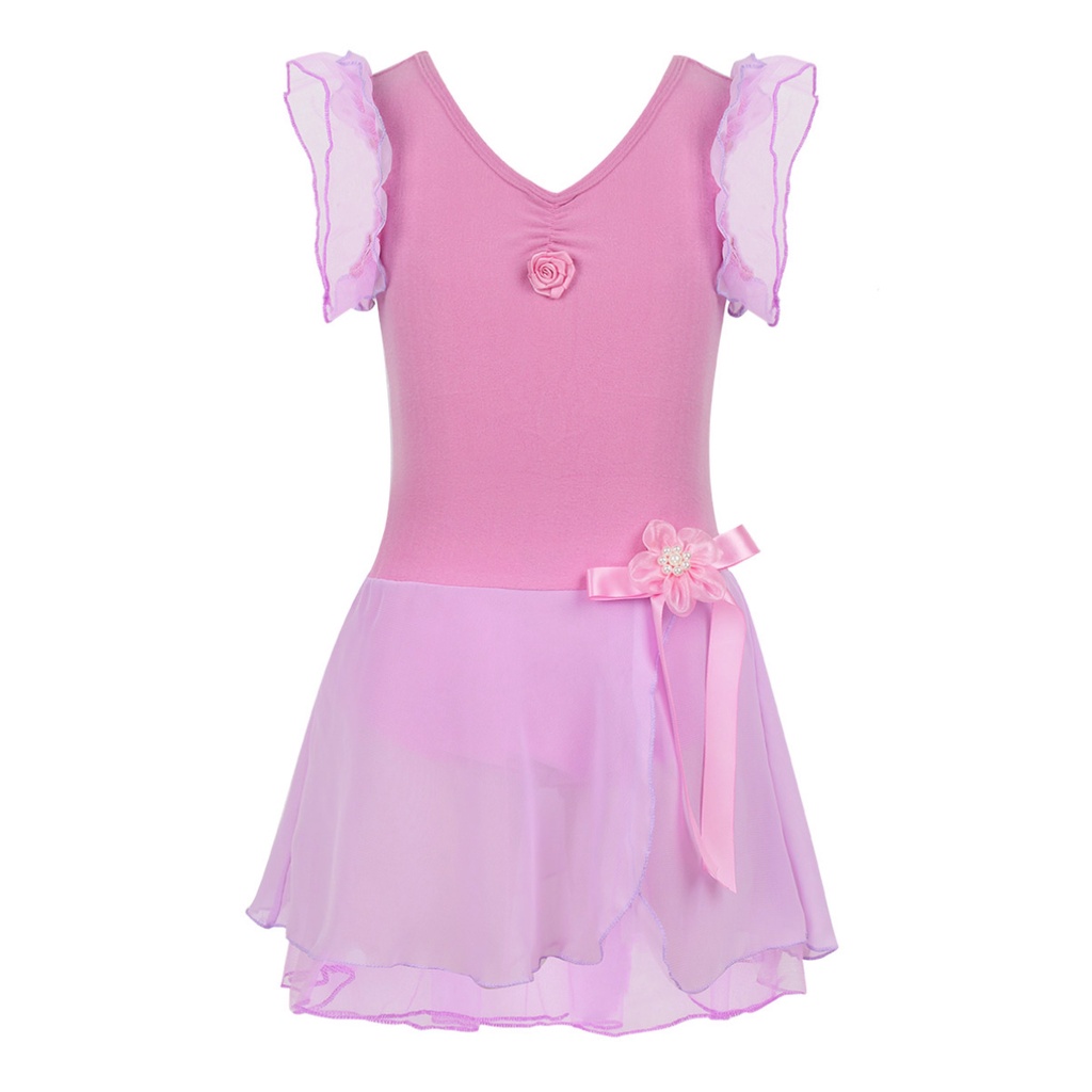 Váy khiêu vũ múa ba lê Tutu cho bé gái Leotard Trang phục lạ mắt SZ 2-12