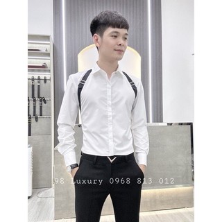 Áo sơ mi phối vai nam cao cấp