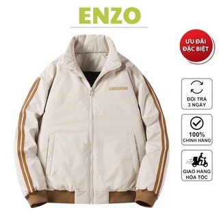 Áo khoác dù nam 2 lớp cổ đứng form rộng cao cấp _ enzo akd 74