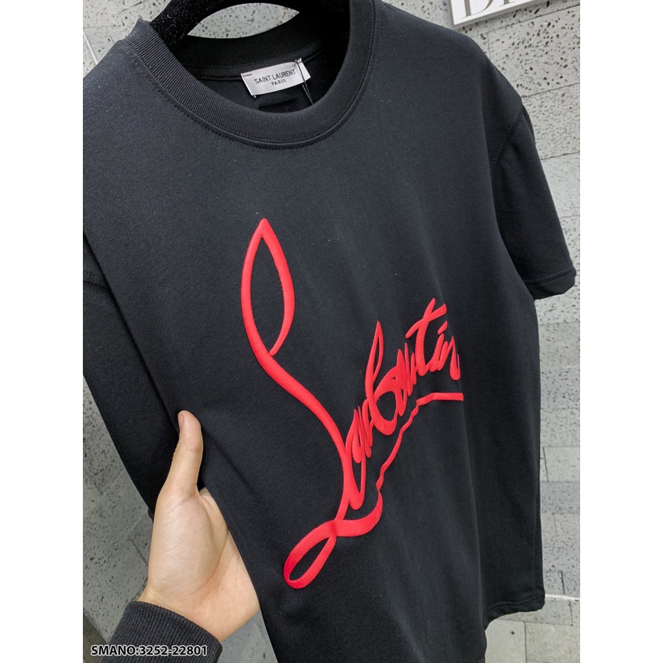 Áo Thun Cotton Nam Nữ CL Chữ Nổi Vải Mát Mịn Trẻ Trung Hot Hit