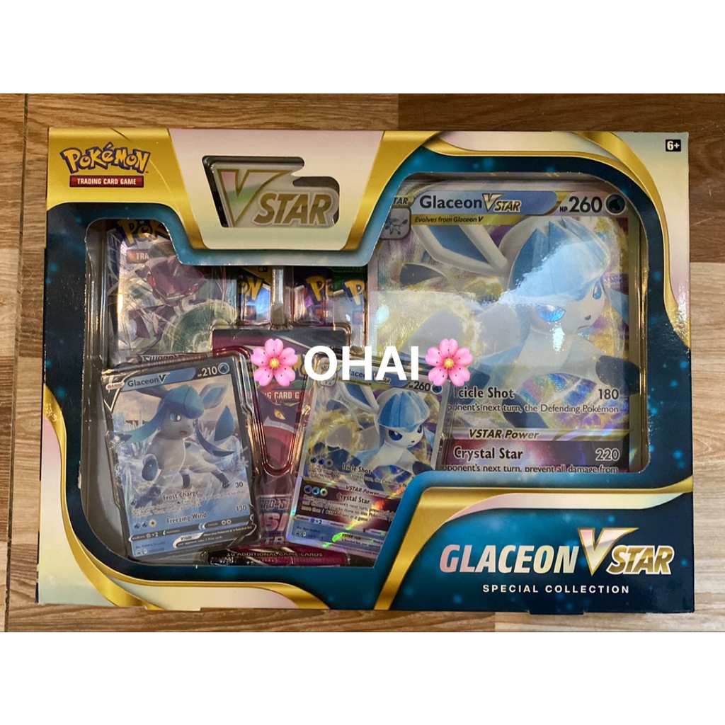 Hộp thẻ Pokemon Series Sword & Shield Leafeon/Glaceon Vstar Special Collection Chính hãng Pokemon