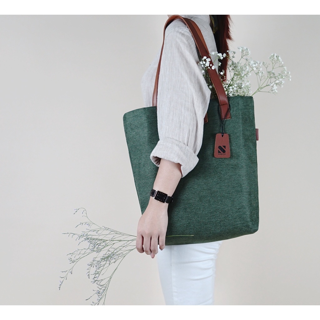 Túi tote phong cách nhật bản  - Dark Green