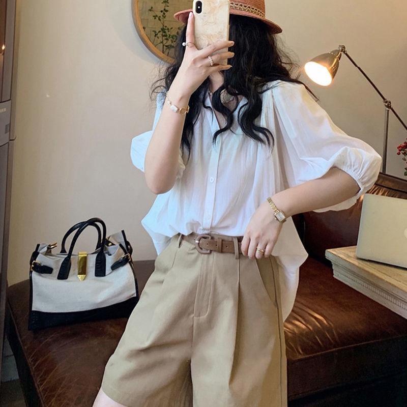 Quần ngắn ống rộng Phong Cách Hàn Quốc Thời Trang Mùa Hè 2023 Cho Nữ