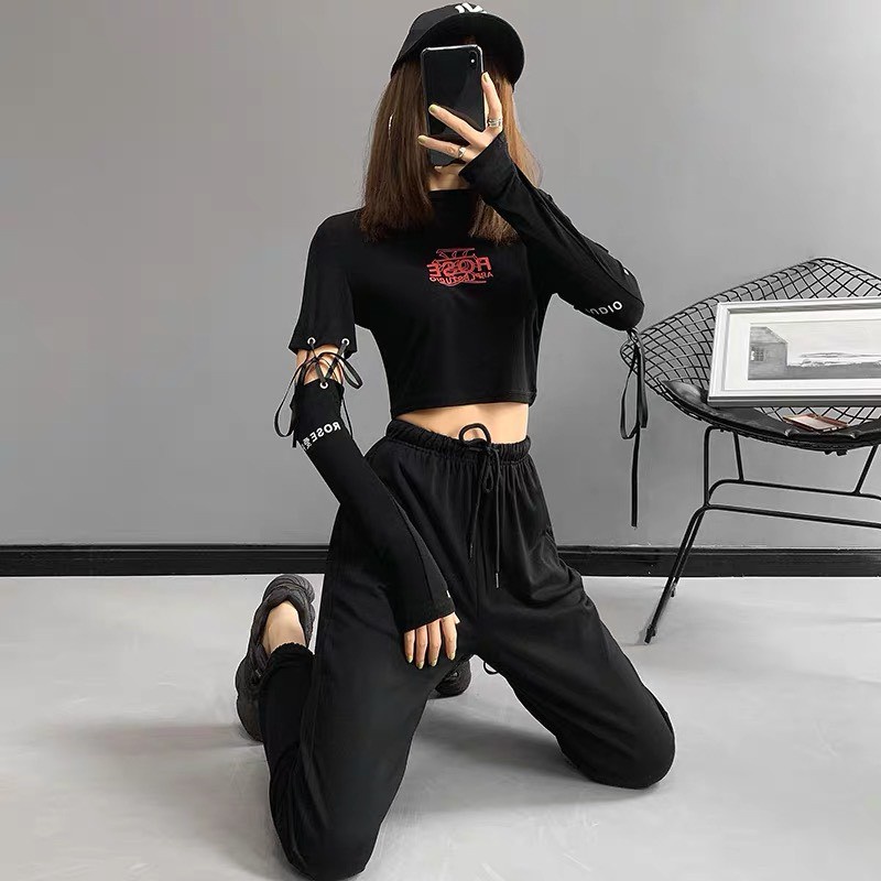 ORDER_áo croptop body đan dây xỏ tay 2in1 ITZY Lia