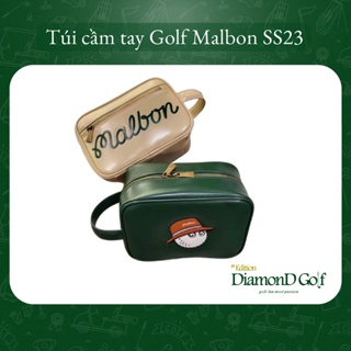 Túi Golf cầm tay da bóng cao cấp Malbon Hàn Quốc 2023