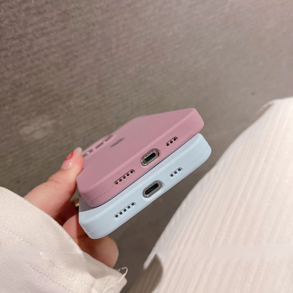 Ốp Điện Thoại Silicon Màu Trơn Thời Trang Cho IPhone 14 Pro MAX 12 13 Pro MAX