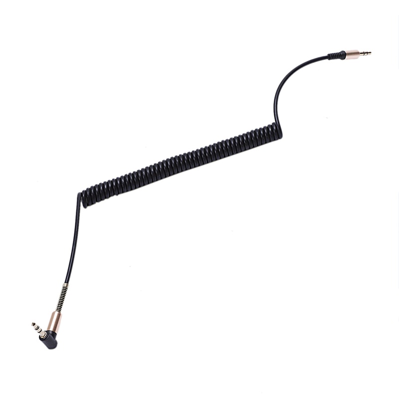 Cáp Âm Thanh Aux Jack 3.5mm 3.5mm Góc 90 Độ Chuyên Dụng Cho iphone Đen