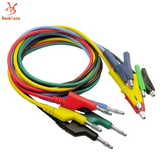 Set 5 dây dò điện đầu cắm bắp chuối sang kẹp cá sấu thử điện