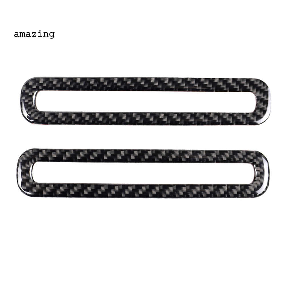 1 Cặp Miếng Dán Trang Trí Lỗ Thông Khí Xe Hơi Ford Mustang Bằng Sợi Carbon