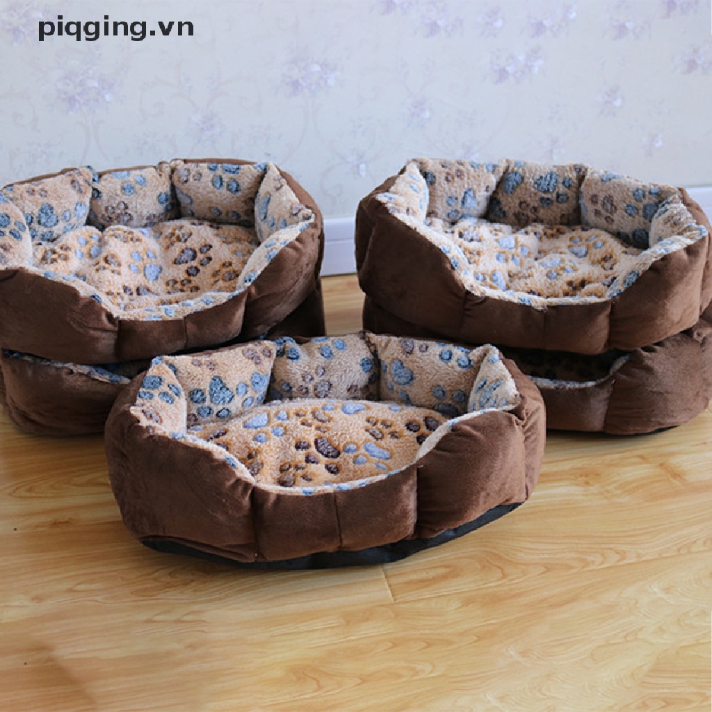 Giường Ngủ Vải Lông Mềm Ấm Áp Dành Cho Thú Cưng