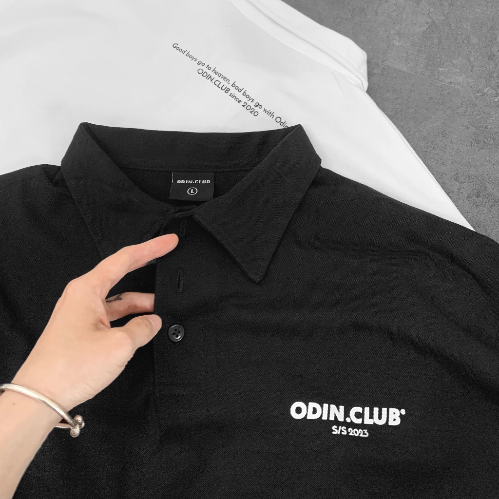 ÁO POLO OVERSIZE ODIN CLUB, ÁO PHÔNG CỘC TAY CÓ CỔ FORM RỘNG NAM NỮ _PL03