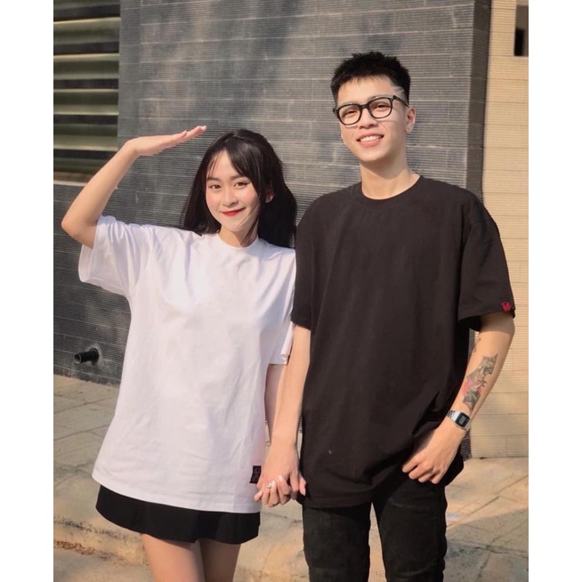 ÁO THUN UNISEX form rộng/ Cotton 100% - Ảnh thật