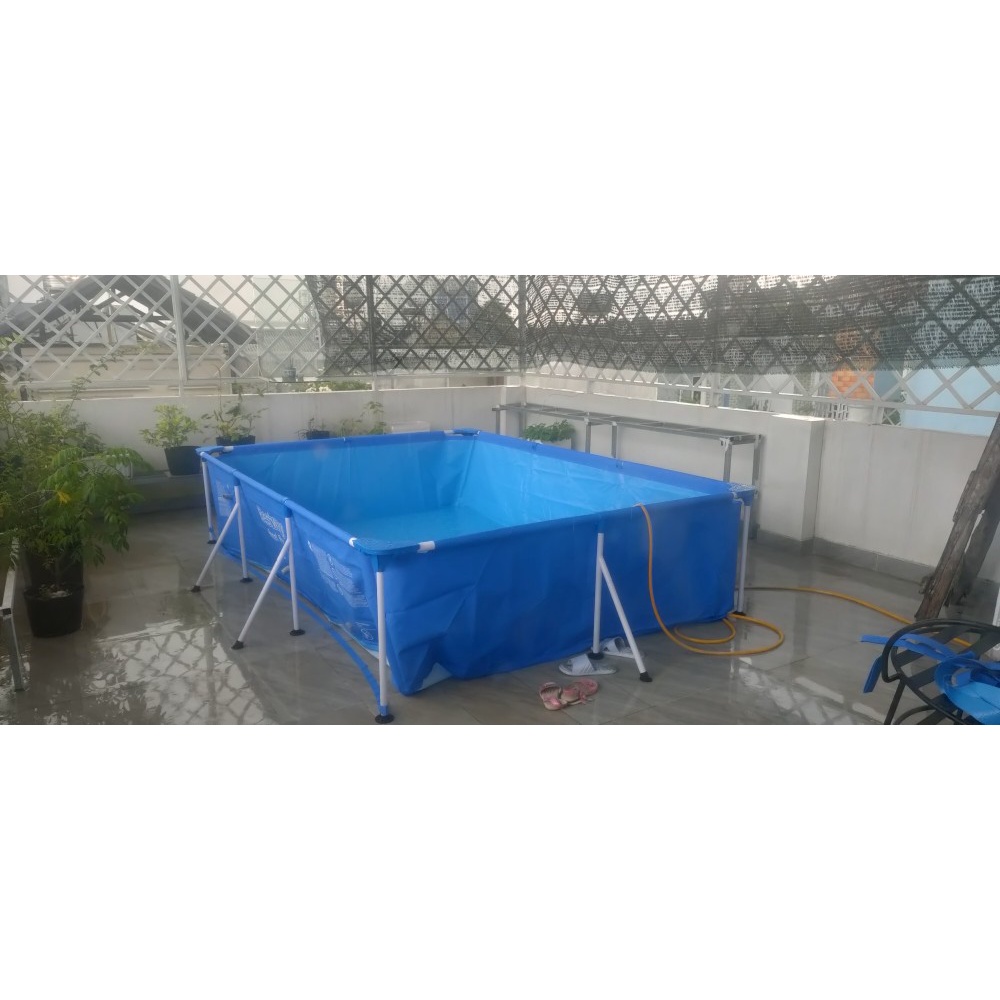 Bể bơi khung kim loại chịu lực , bể bơi gia đình  4m x 2m cao 81cm Best-way 56405  BH 3 NĂM + QUÀ 200K