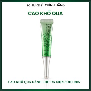 Cao khổ qua soherbs 10ml dành cho da mụn - làm sạch mụn sáng da nhanh chóng