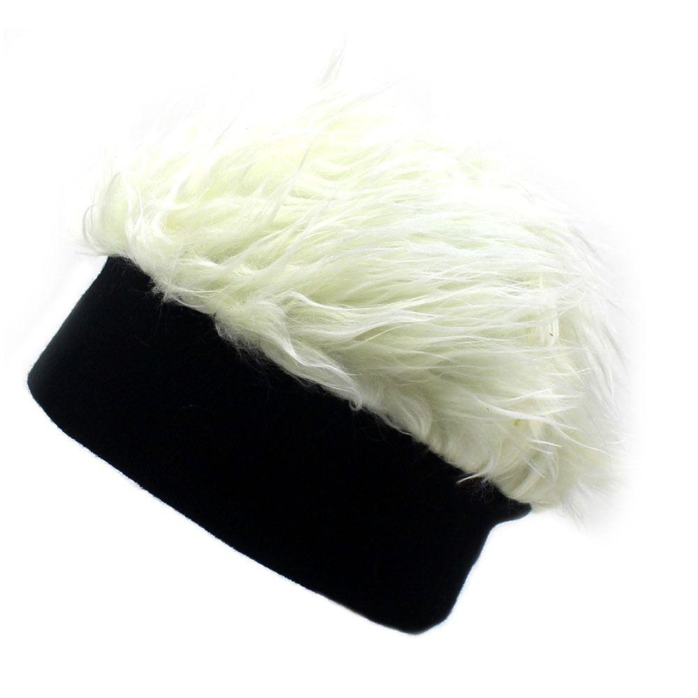 Mũ Beanie Giả Tóc Phong Cách Rock Punk Thoáng Khí Thời Trang Cho Người Lớn Và Trẻ Em