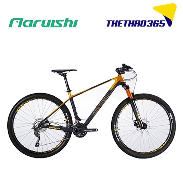 Xe đạp địa hình thương hiệu đến từ Nhật Bản Maruishi UNZEN khung hợp Carbon siêu nhẹ, đùi trục rỗng, 30 tốc độ
