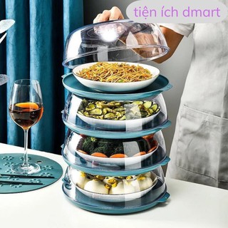 lồng bàn 5 tầng nhựa takashi, lồng bàn gấp gọn có thể xếp tầng nhựa cao cấp takashi T509