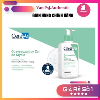 Sữa rửa mặt cerave bản balan - bill ảnh cuối