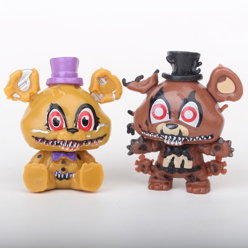 Set 8 Mô Hình Nhân Vật Phim Five Nights at Freddy 'S Freddy Bonnie Chica Foxy Freddy Fazbear' S 6-8cm
