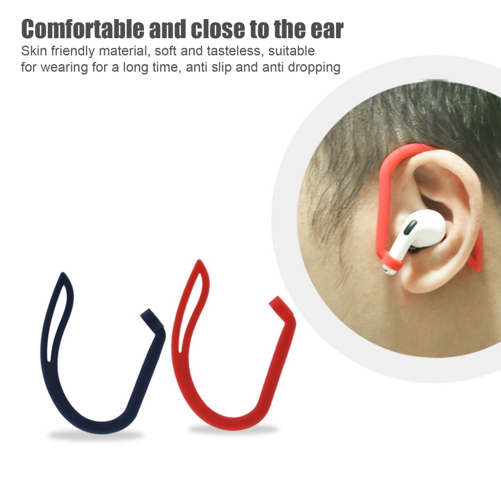 Set 2 móc giữ tai nghe không dây LENOVO đeo tai silicone chống mất thích hợp cho Airpods