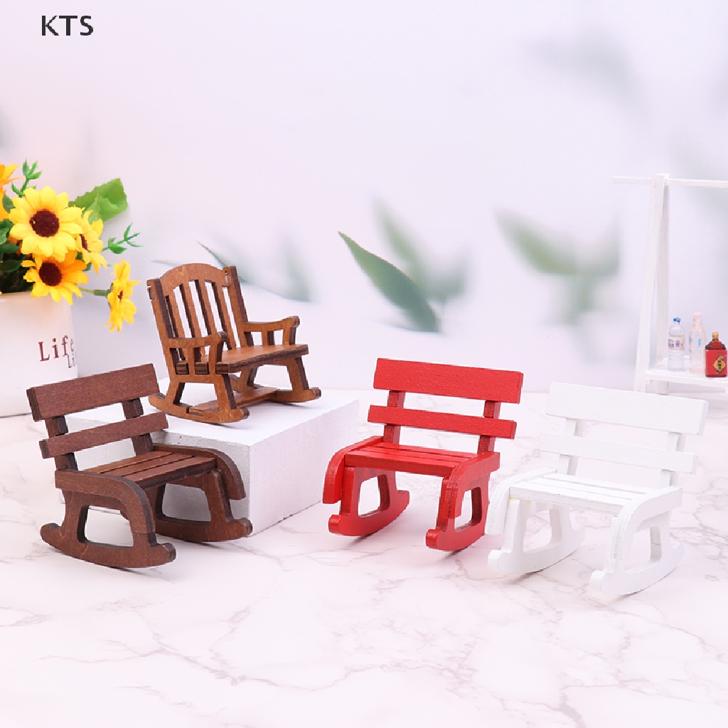 Mô Hình Ghế Bập Bênh Mini Trang Trí Nhà Búp Bê