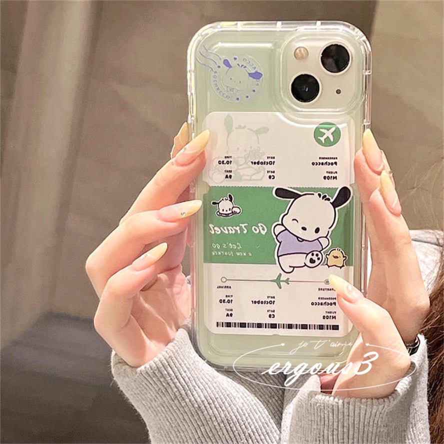Ốp Điện Thoại Mềm Họa Tiết Hoạt Hình Pochacco Sáng Tạo Cho IPhone 14 13 12 11 Pro Max Se2020 X Xr Xs Max 7 8 Plus