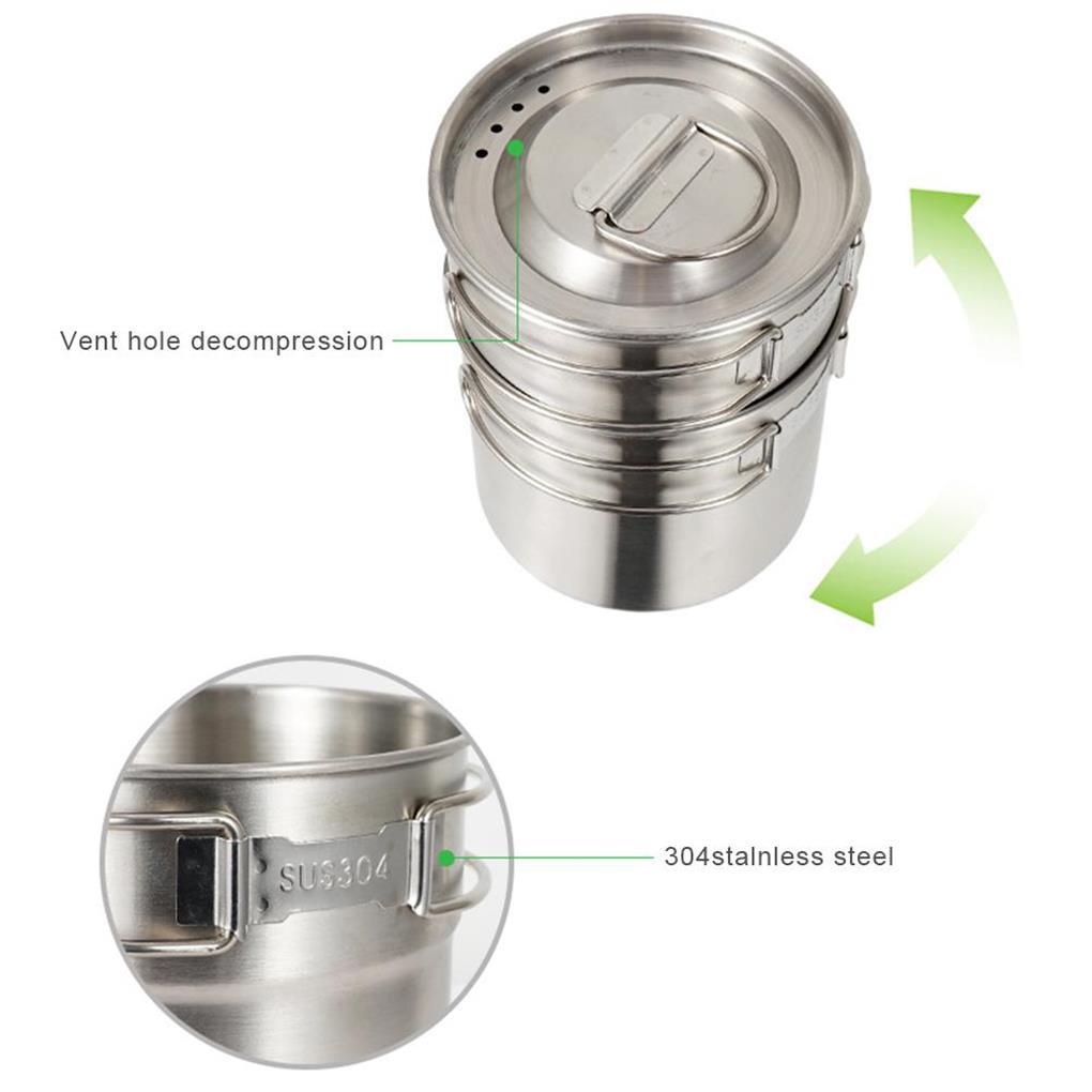 Bộ 2 Cốc Uống Nước Có Thể Gấp Lại Chống Rỉ Sét Kích Thước Nhỏ Gọn Tiết Kiệm Không Gian