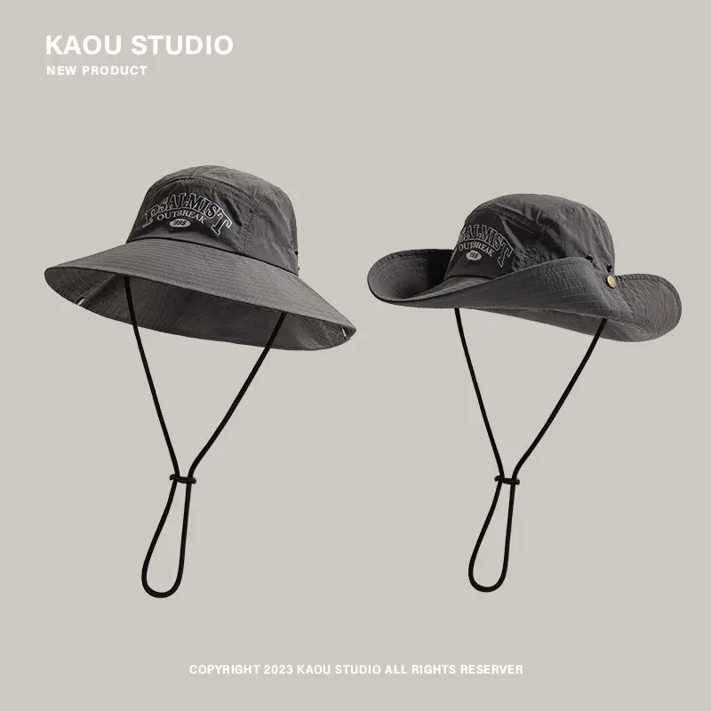 Nón Tai Bèo Dây Rút Nhanh Khô In Chữ Phong Cách Nhật Bản Thời Trang Unisex