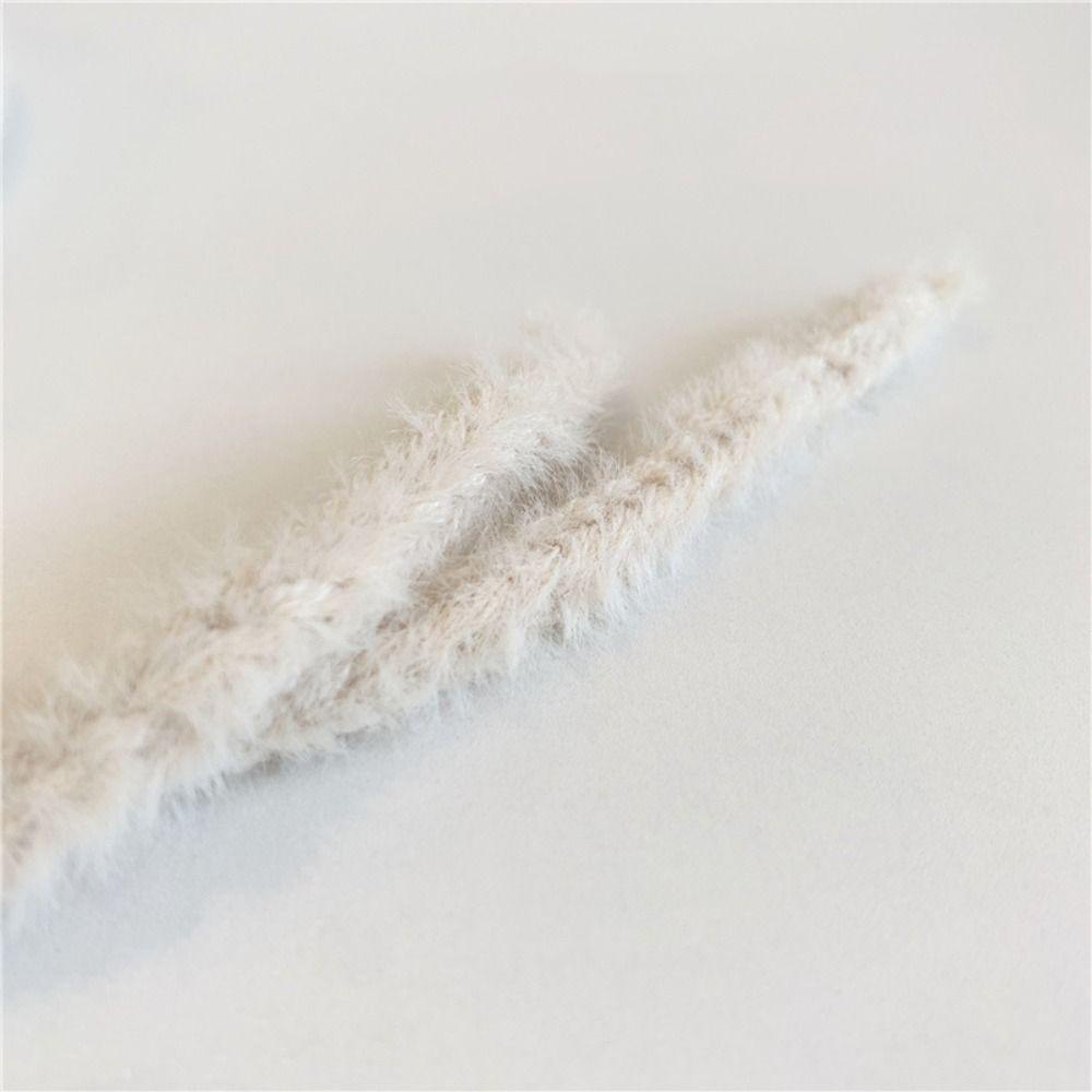 Mũ Beanie Đan Len Phối Lông Thỏ Dễ Thương Cho Bé