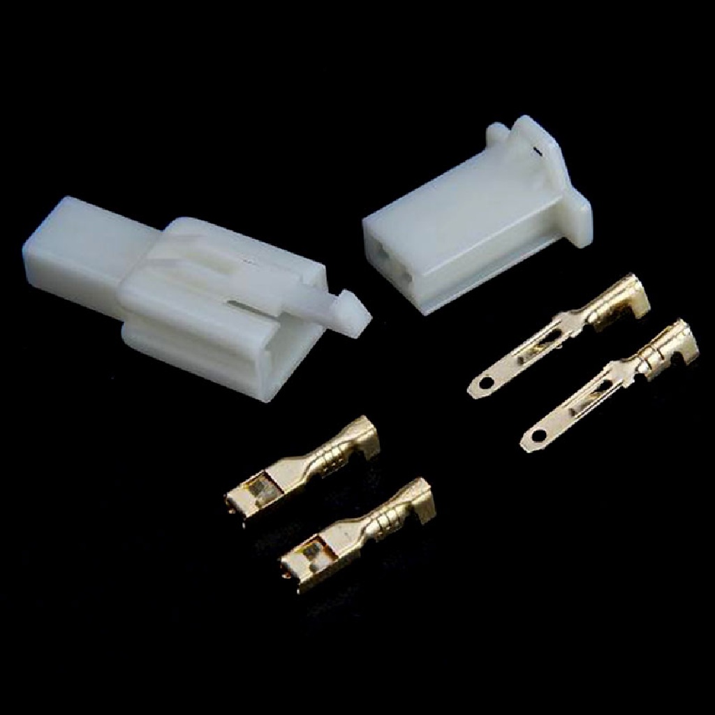 * 3c &amp; NEW * 5 Bộ 2.8mm Nối Dây Điện 2P Male Female.