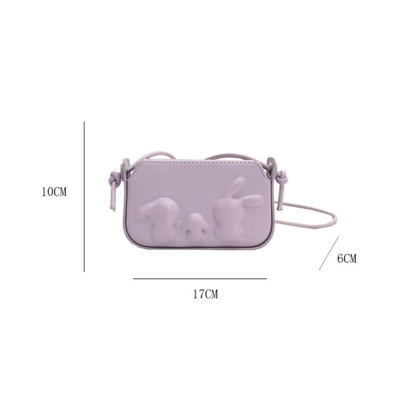Túi Đeo Chéo Hình Thỏ Phong Cách Hàn Quốc Cho Nữ